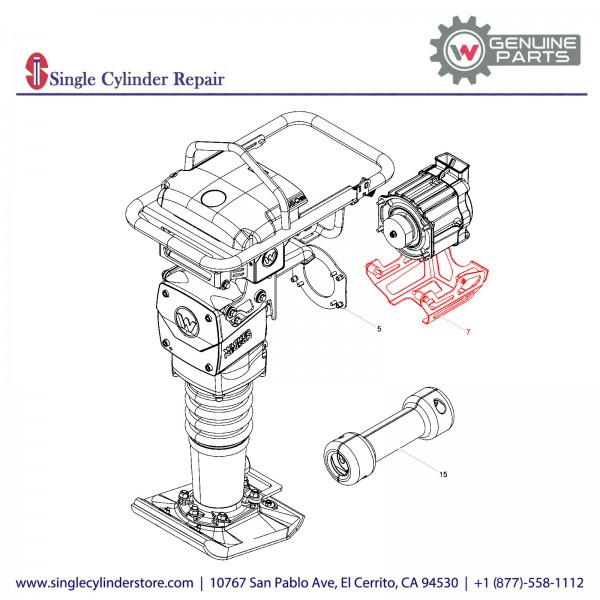 Wacker 5100025683 Protective frame cpl