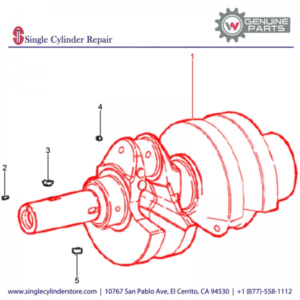 Wacker 5100026266 Crankshaft