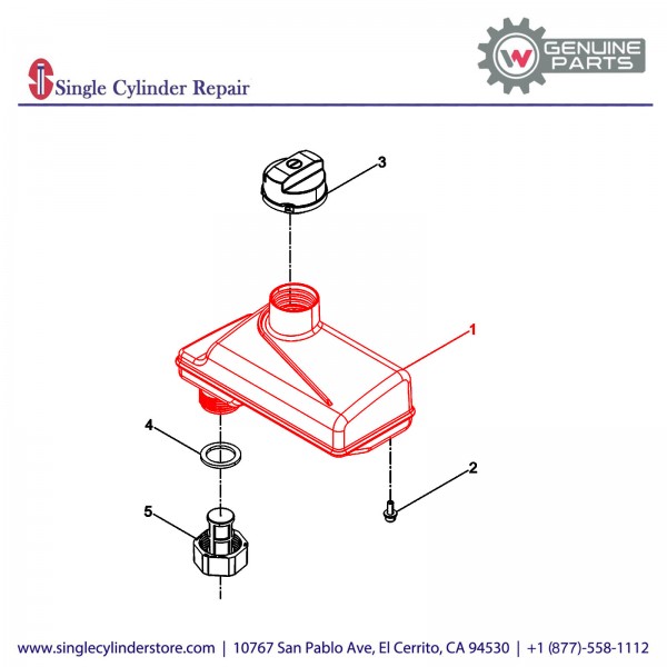 Wacker 5100030301 Oil Tank