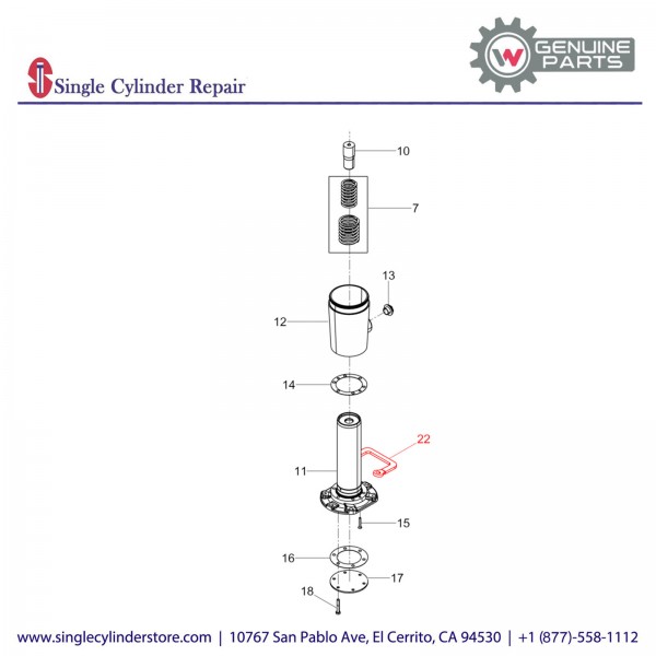 Wacker 5100031620 Handle