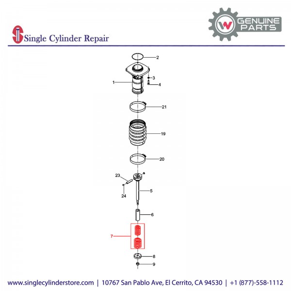 Wacker 5100032037 Spring set