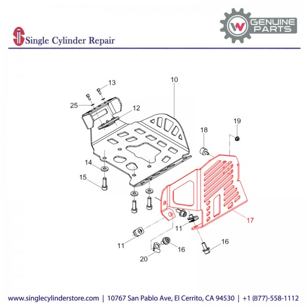 Wacker 5100052491 Motor protection top cpl