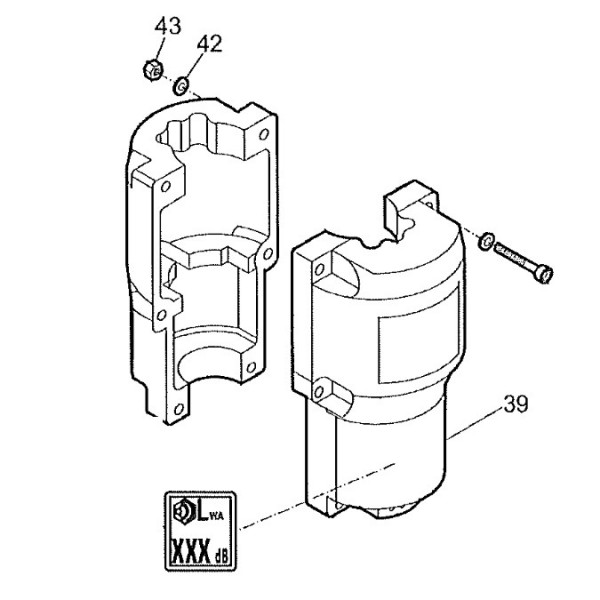 Chicago Pneumatic F826972 Muffler for CP 0009AC 